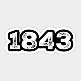 1843 Sticker